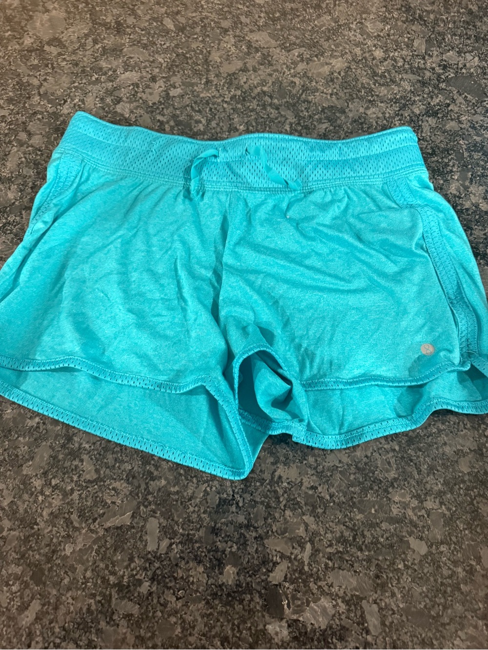 Layer 8 Turquoise Athletic Shorts with Drawstring